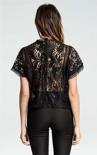 Top Paula Cahen D´anvers Polaca Negro-rojo