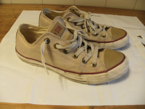 Zapatilla Converse All Star Lino Natural 39 Original Usada