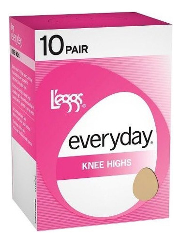 L'eggs Everyday Knee Highs Rt 10 Pair 39900, Bronceado, One