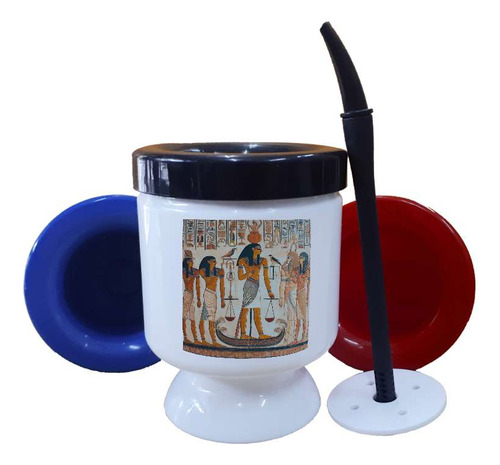 Mate Plastico Osiris Resurrección Y Juicio Egipto M1