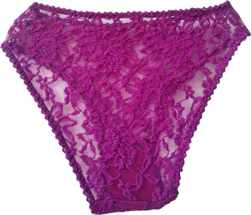 Pantaleta Bikini Clásico Encaje Semitransparente