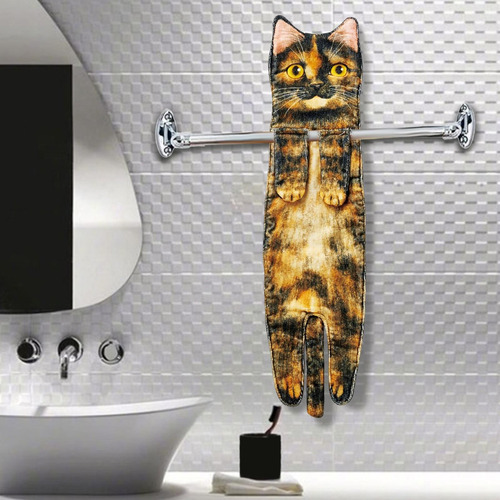 3pcs Multipurpose Cat Funny Hand Towels Drying Hands