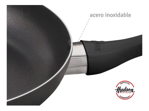 Imagen 5 de 10 de Wok Antiadherente Hudson Aluminio 32 Cm