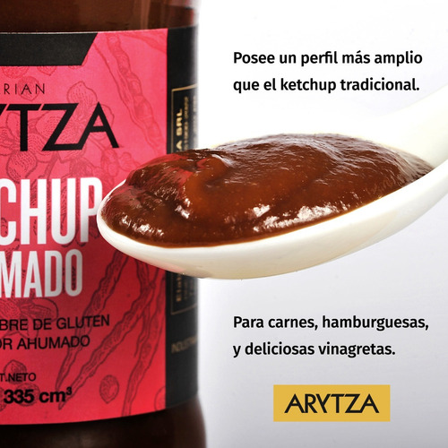 Ketchup Ahumado Arytza Gourmet Sin Tacc En Frasco 400 G