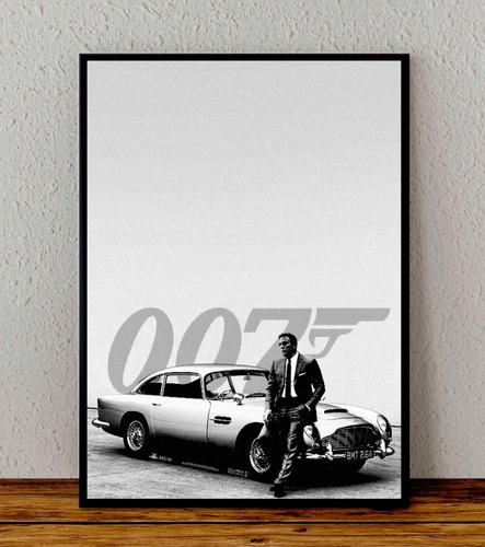 Cuadro 33x48 Poster Enmarcado Pelicula 007 James Bond