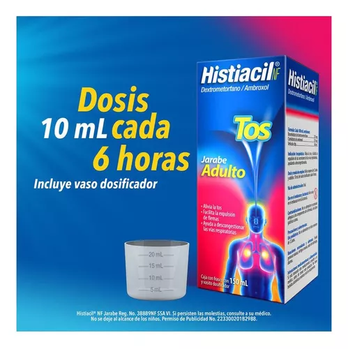 Farmacias del Ahorro, Histiacil NF jarabe tos adulto 150 ml