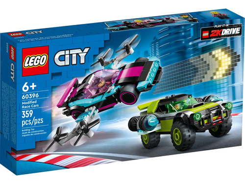 Lego City Coches De Carreras Modificados 60396 - 359 Pz