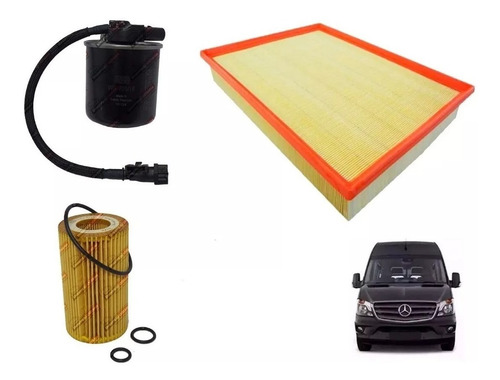 Imagen 3 de 10 de Kit De Filtros Mercedes Benz Sprinter 416 516 2020 Om651