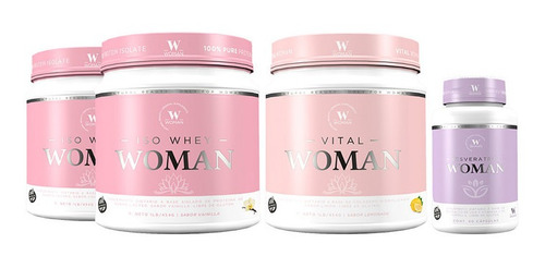 Vital Woman + Resveratrol + Iso Whey Woman Vainilla X 2 Un