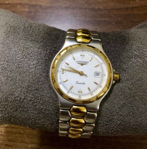 Relógio Longines Aço Inoxidável Dourado E Prateado Antigo