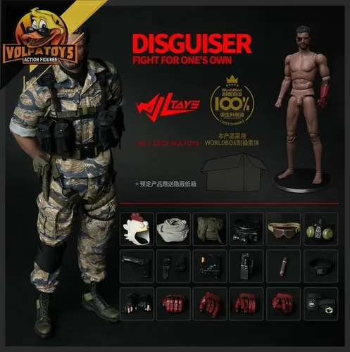 Venom Snake Metal Gear – Disguiser Wjl Toys 1/6 = Hot Toys