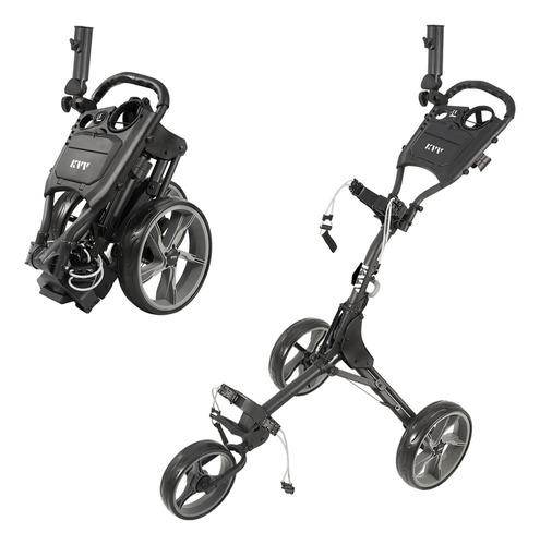 Carrito De Golf Kvv, Plegable, De 3 Ruedas, Ultraligero
