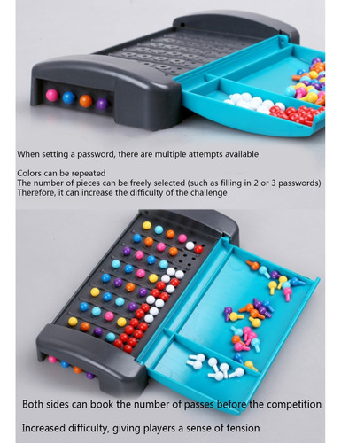 Jogo Code Breaking Board Logics Toy Color Matching Br