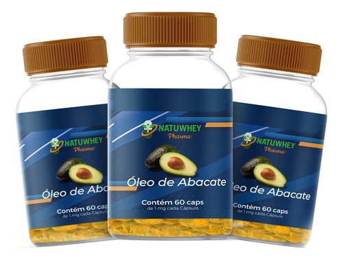 Suplemento Em Cápsula Natuwhey Pharma Softgel Insuglico Diahb5 Glico80 Glicosil Óleo De Abacate Sabor Neutro Em Pote De 60ml 60 Un