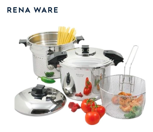 Juego De Olla De Presión Nutrex Cooker 9l Rena Ware