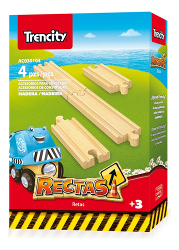 Imagen 2 de 4 de Trencity Rectas Grandes X4 Unidades -tienda Oficial-