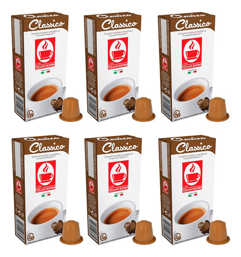  Combo 60 Capsulas Clasico Nespresso Compatible Cafe Bonini