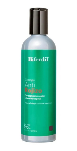 Shampoo Anti Rojizo Biferdil Neutraliza Tonos Rojizos