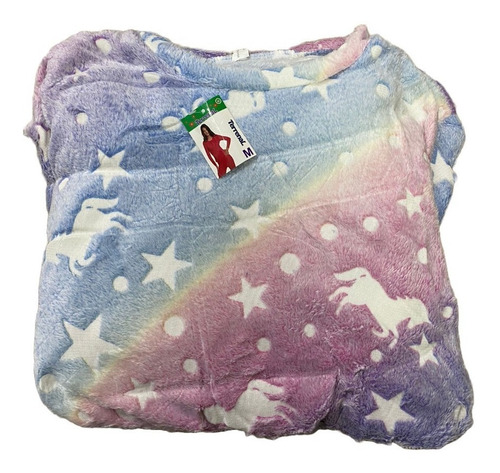 Imagen 4 de 9 de Pijama Invierno Mujer De Polar Soft Luminoso Terrenal