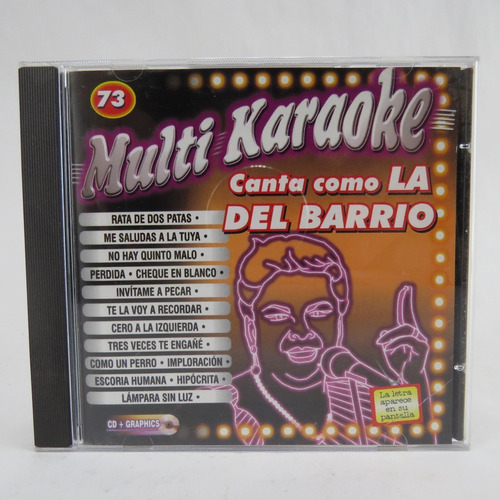 Cd 668 Multi Karaoke 73 -- Canta Como La Del Barrio