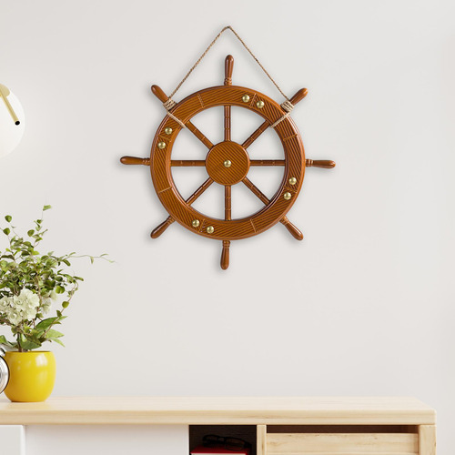 Rueda De Barco De Madera, Decoración De Pared, Timón De