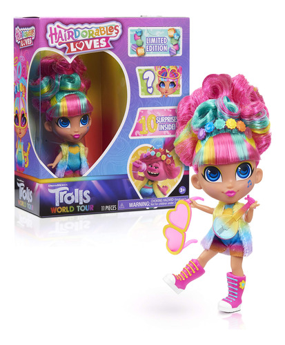 Hairdorables Just Play - Loves Trolls World Tour, Juguetes .