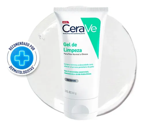Gel de Limpeza Facial Peles Normais a Oleosas com Ácido Hialurôni...