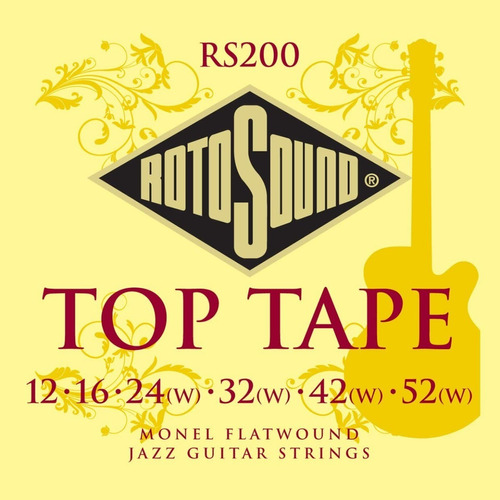 Cuerdas Para Guitarra Eléctrica Jazz 12-52 Rotosound Rs200