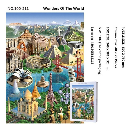 Puzzle Maravillas Del Mundo - 1000 Pz Tomax Jigsaw 100-211