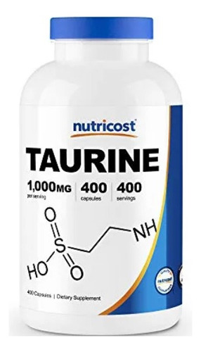 Nutricost Taurina 1000mg, 400 C - Unidad a $388