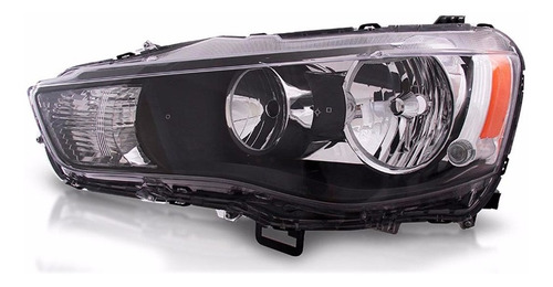 Par Farol Para Outlander 11 12 13 Foco Duplo Máscara Negra
