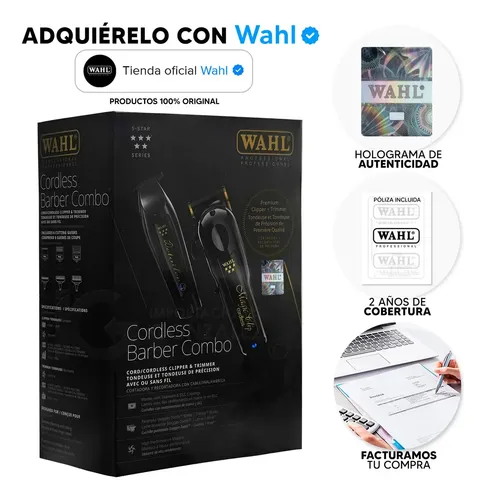 Wahl Barber Combo Black Inalámbrico Magic Clip + Detailer Li Con