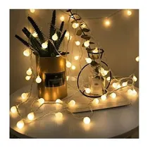 Comprar Guirnalda Luces Guía Led Blanco Cálido Decorar Jardín Casa