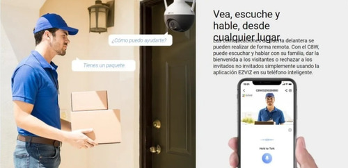 Imagen 2 de 7 de Camara Ip Pt Ezviz C8w 2k 4mp Ai Audio Noctura Color Wifi