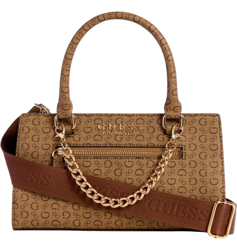 Bolsa Guess Factory Cg947905-moc Acabado de los herrajes Níquel Color Marrón Correa de hombro Marrón claro Diseño de la tela Lisa
