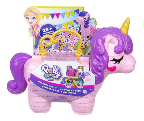 Polly Pocket - Fiesta Unicornio - 25 Sorpresas