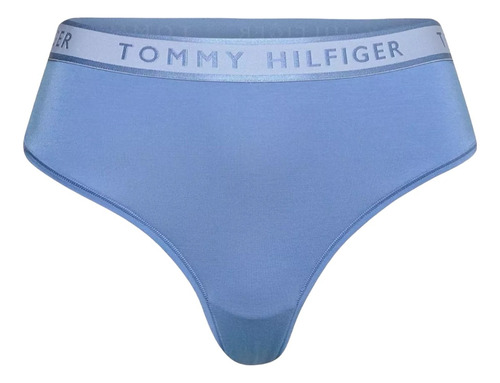 Tanga Tommy Hilfiger Cintura Modal Azul Original Y Nuevo