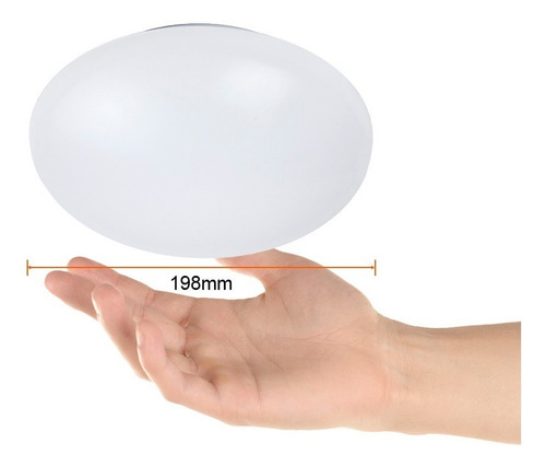 Imagen 6 de 7 de Lámpara Led De Sobreponer, Blanco, 12 W, Luz Cálida