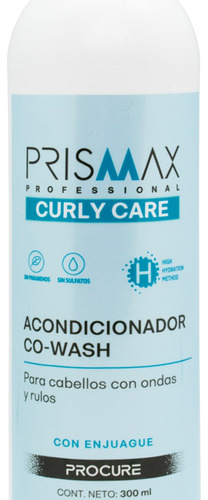 Prismax Curly Care Acondicionador Co Wash Pelo Rulos Chico