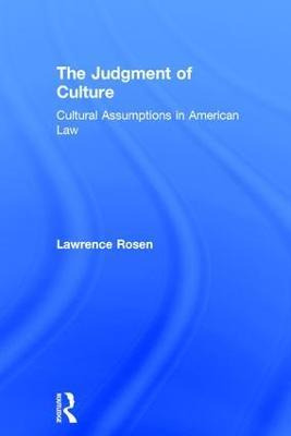 Libro The Judgment Of Culture - Lawrence Rosen