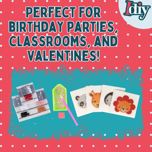 Kit De Manualidades Para Cumpleaños Con Gemas Y Pintura