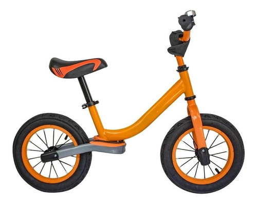 Bicicleta De Equilibrio Sin Pedales Llantas De Aire Color Naranja