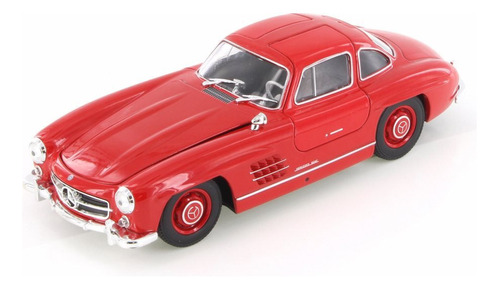 Miniatura Carro Mercedes Benz 300sl 1:24 Welly Vermelho