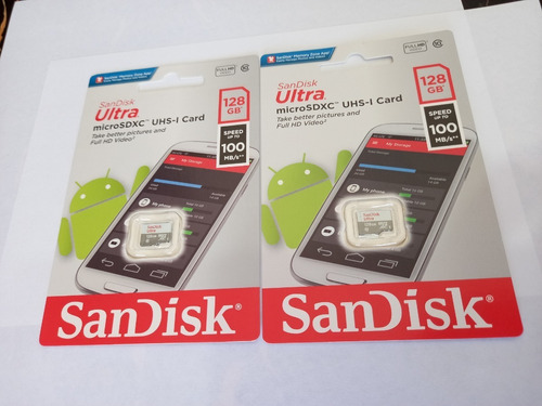Memoria Micro Sd 128gb Sandisk Ultra Xc1 Clase 10 25$