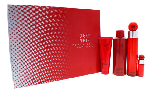 360° Red Estuche Perry Ellis 100ml Para Hombre