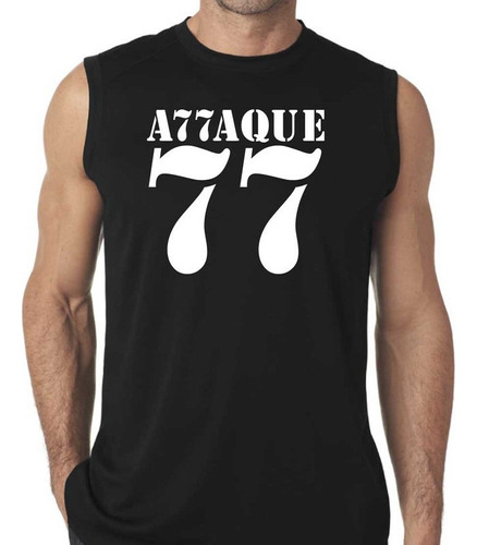 Remera Attaque 77 Musculosa 100% Algodón Calidad Premium