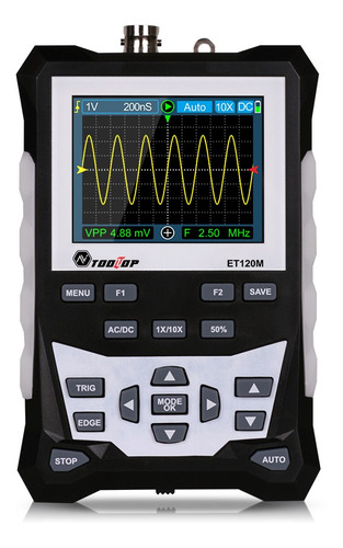 Osciloscopio Digital Tooltop, 120 Mhz, 500 Msa/s, Hd, 2,4 Pu