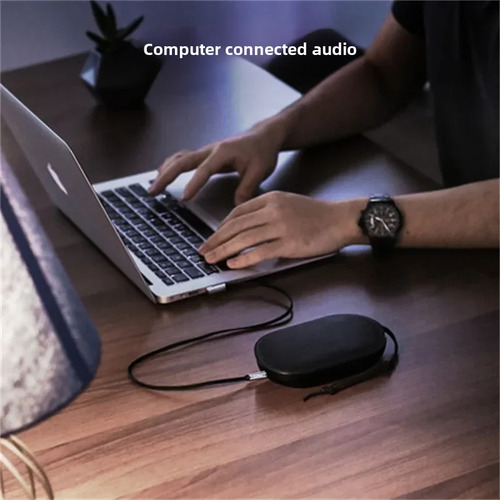 Codo De Alambre Plano Negro, Cable De Audio Auxiliar De 1 M