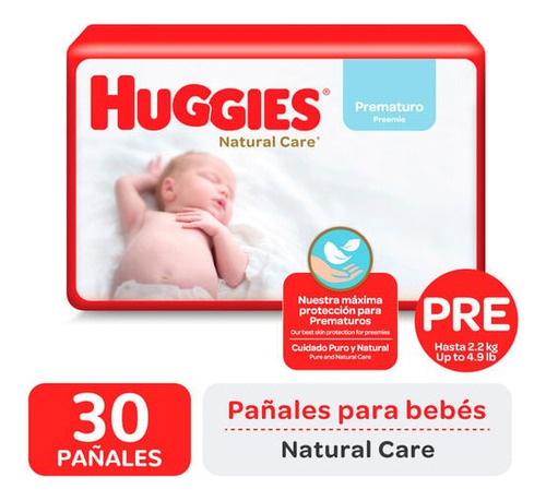 Pañales Huggies Prematuro X30