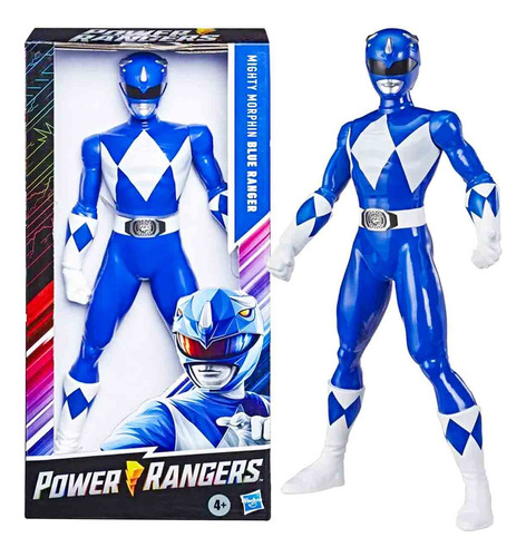 Boneco Power Rangers Mighty Morphin Ranger Azul Hasbro E7899